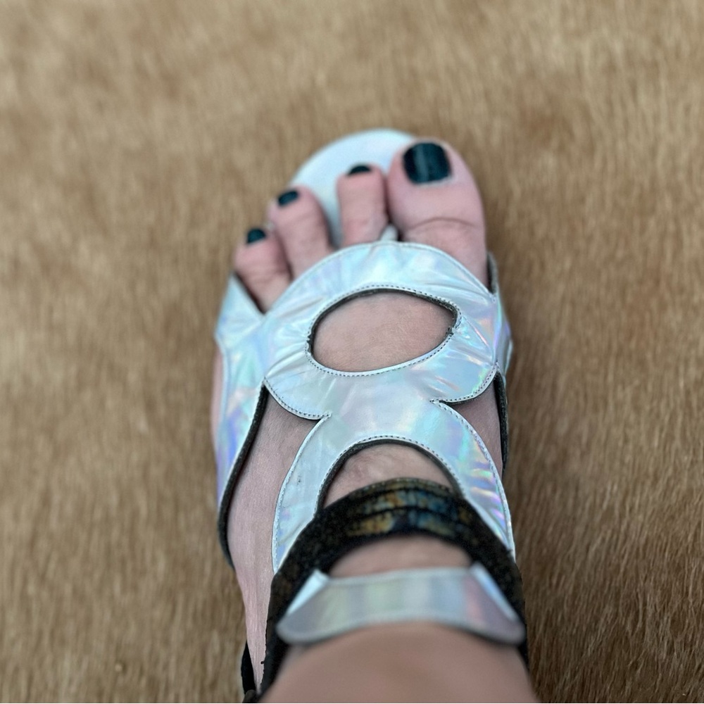 Iridescent Women’s Sandal - Silver